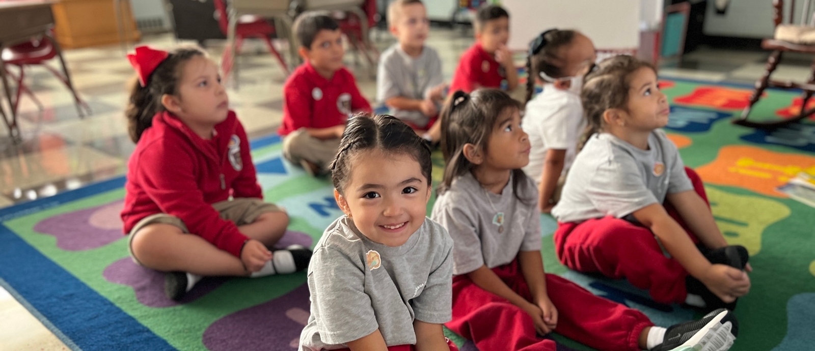 children in classroom