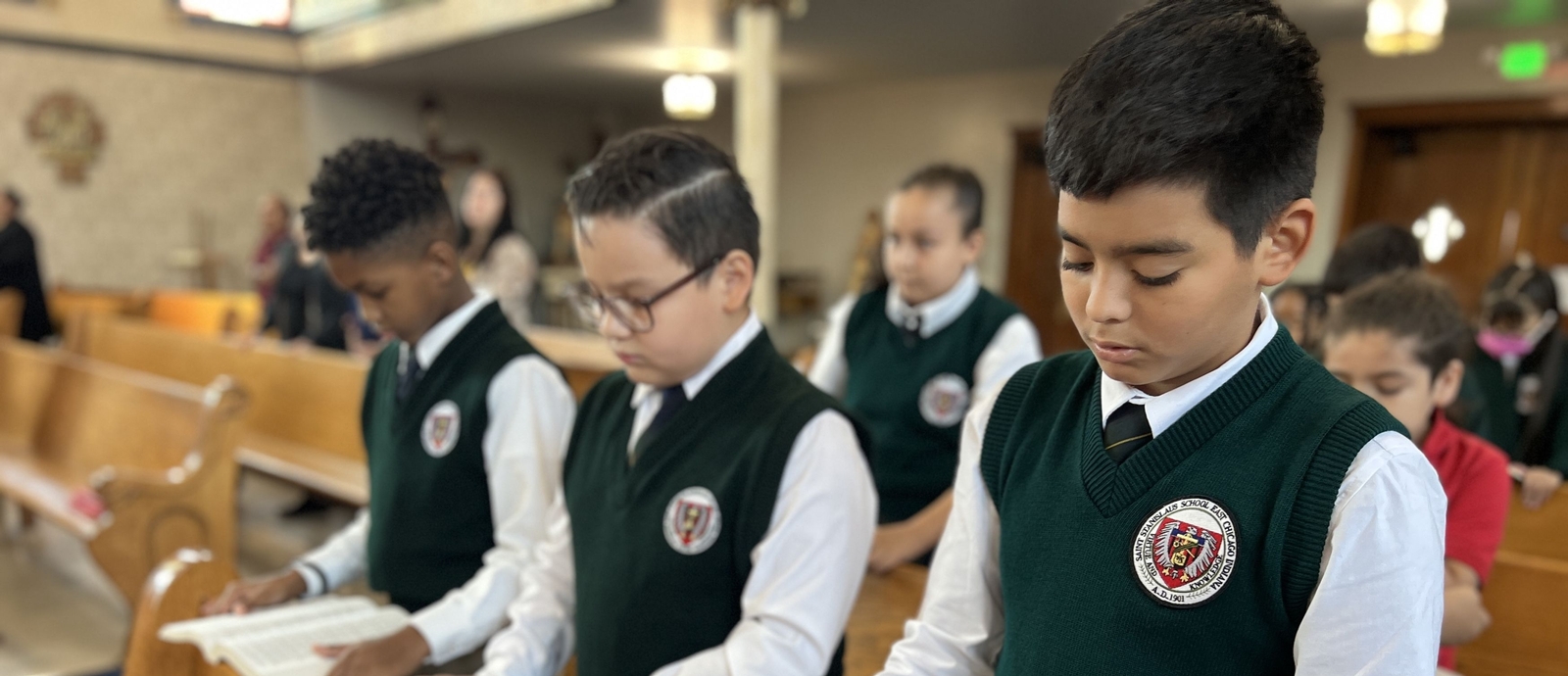 children at church